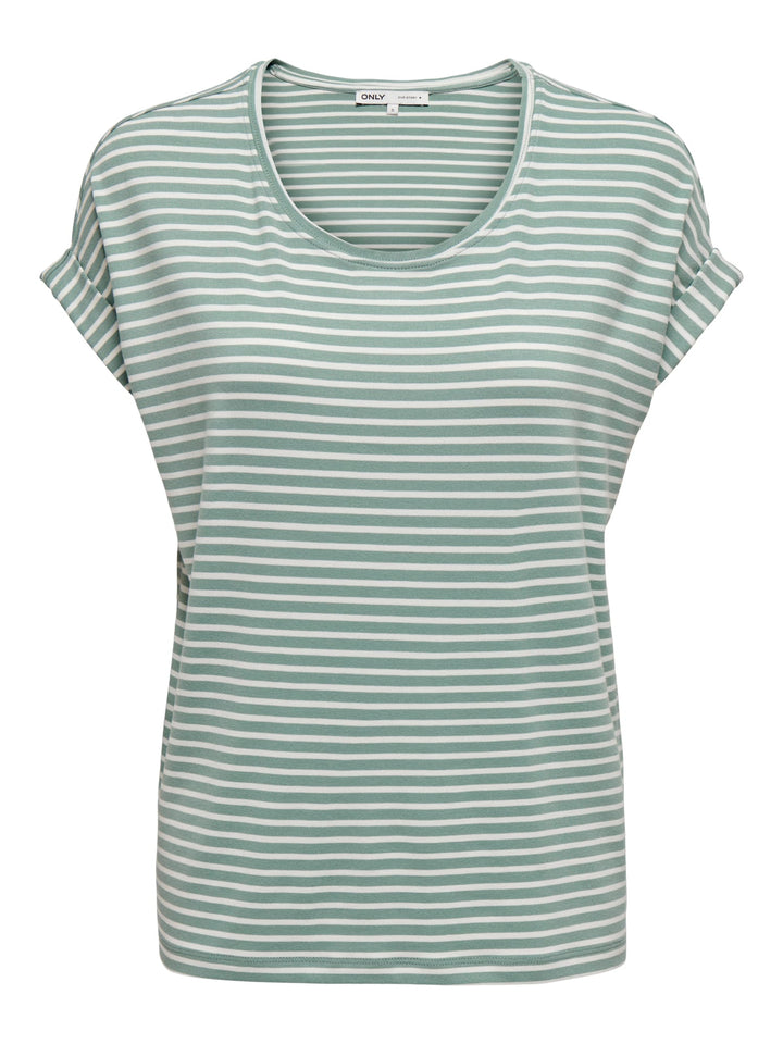 Only 15206243 moster t-shirt k/m dames groen dessin