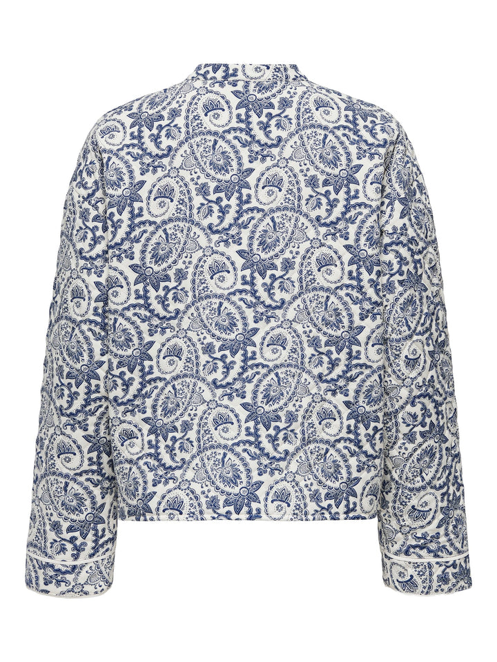 Only Hallie Gequilte Jas Dames - Blauw Dessin