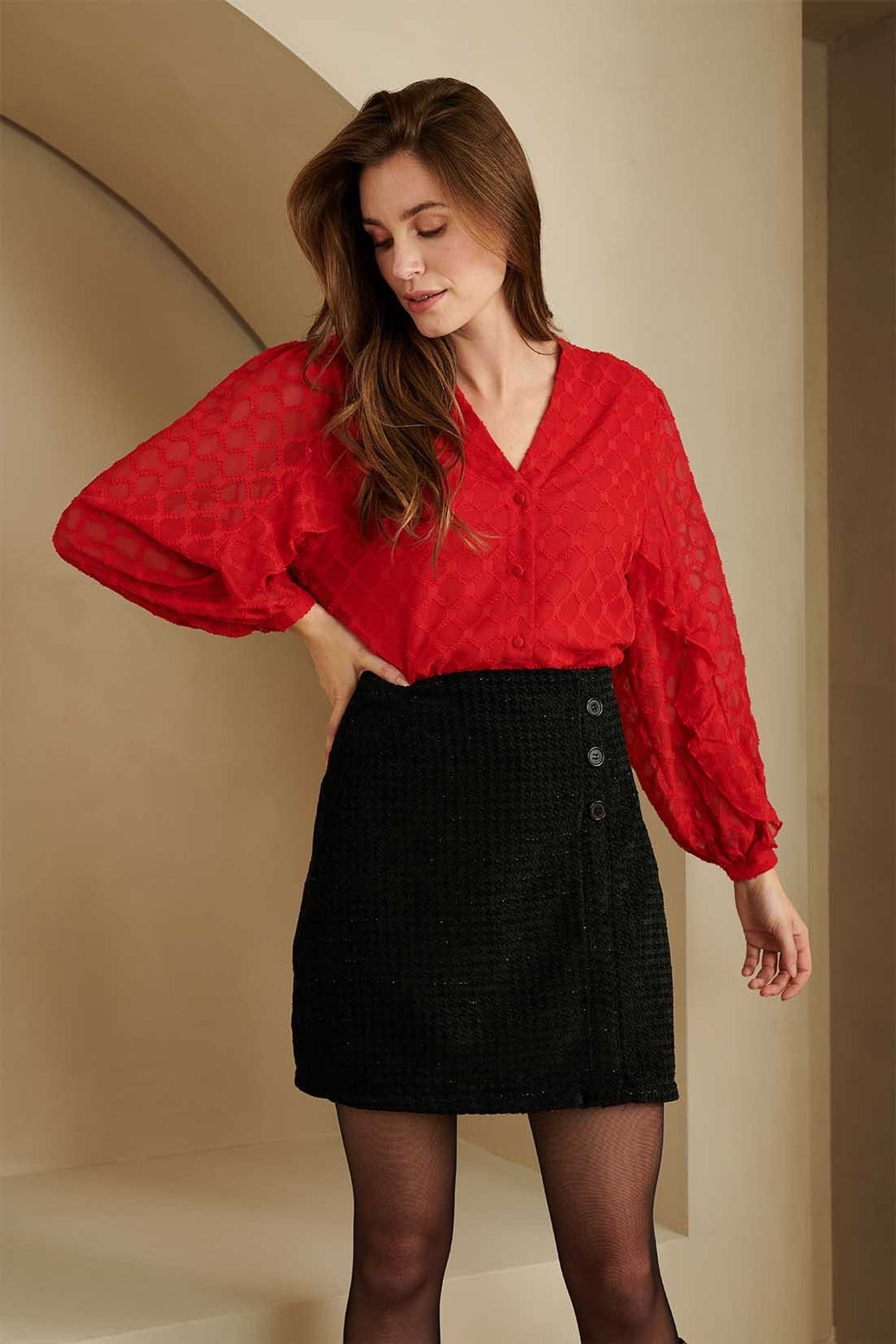Lofty Manner Skirt Paloma - zwarte rok kort dames
