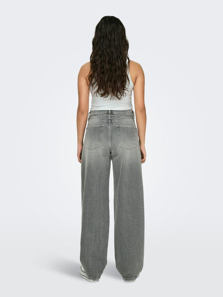 Only Gianna jeans grey denim – dames regular-straight fit - L30