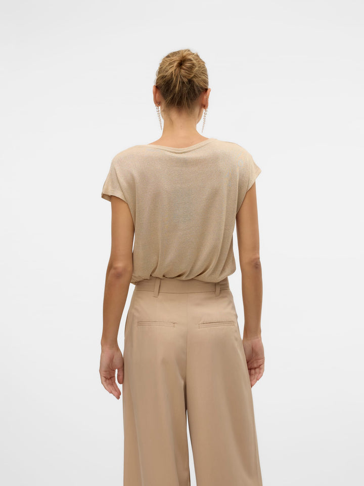 VERO MODA 10319988 Sarah t-shirt k/m dames beige