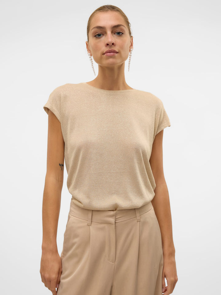 VERO MODA 10319988 Sarah t-shirt k/m dames beige