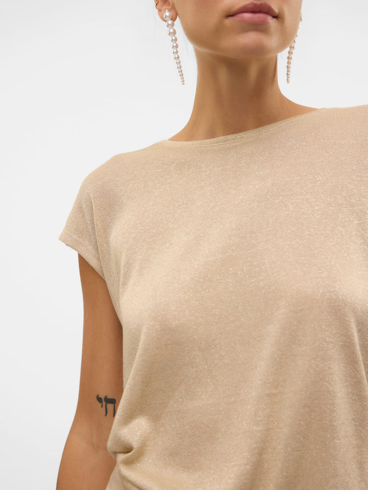 VERO MODA 10319988 Sarah t-shirt k/m dames beige