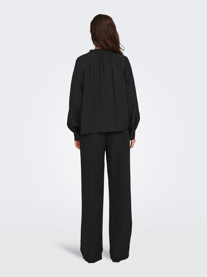 Jacqueline de Yong JDYFINA L/S Top zwart – dames