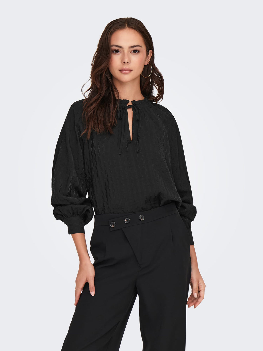 Jacqueline de Yong JDYFINA L/S Top zwart – dames