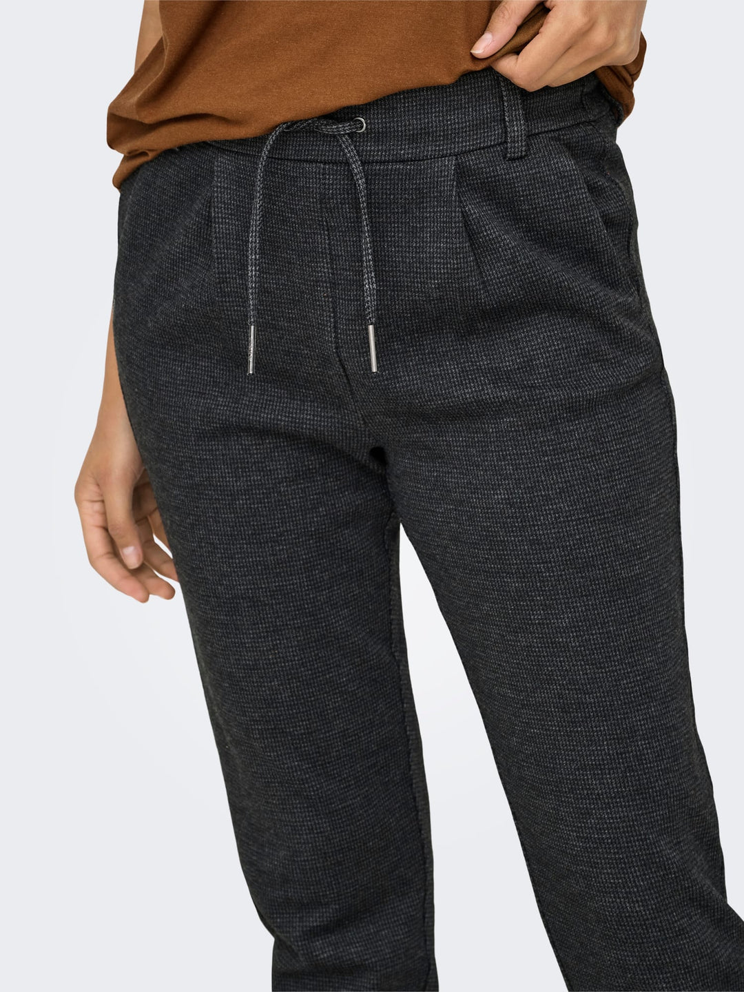 Only ONLPOPTRASH-GOZI PANT PNT NOOS – lange broek dames - Antraciet - 30