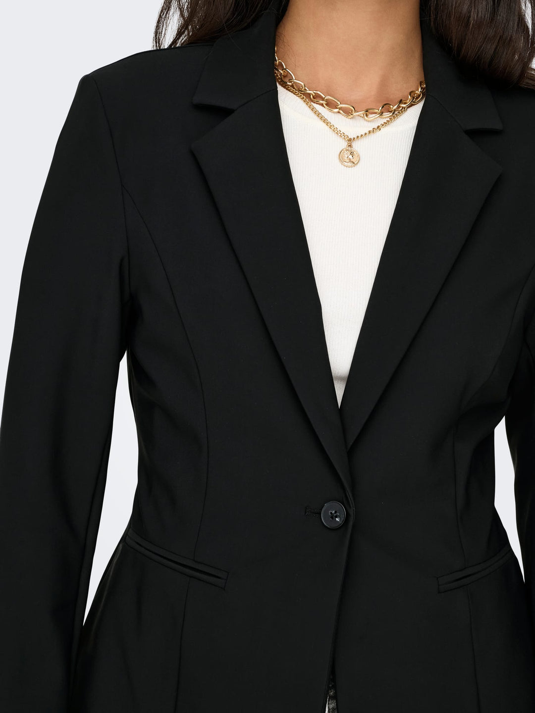 Only ONLTRAVEL L/S FIT Blazer zwart – dames
