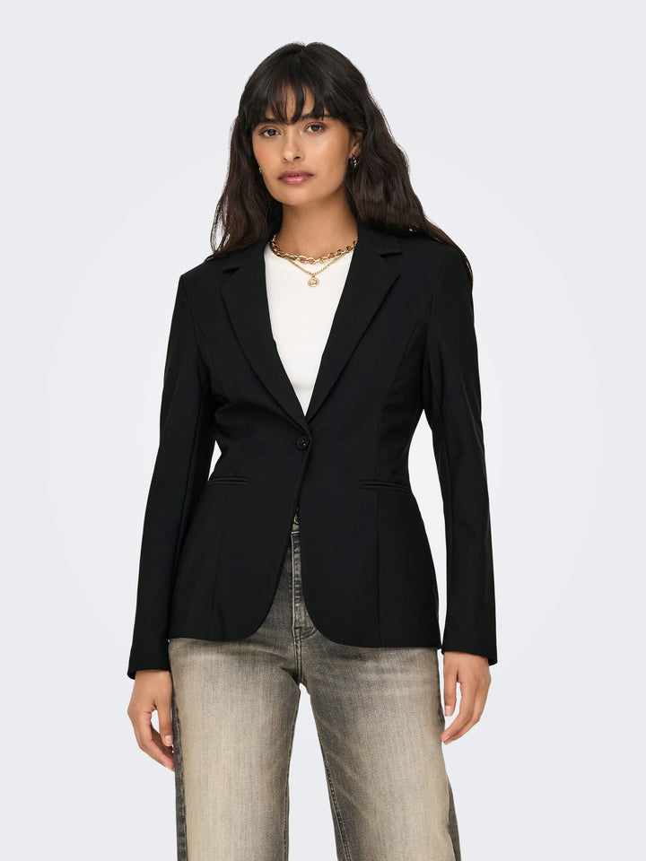 Only ONLTRAVEL L/S FIT Blazer zwart – dames