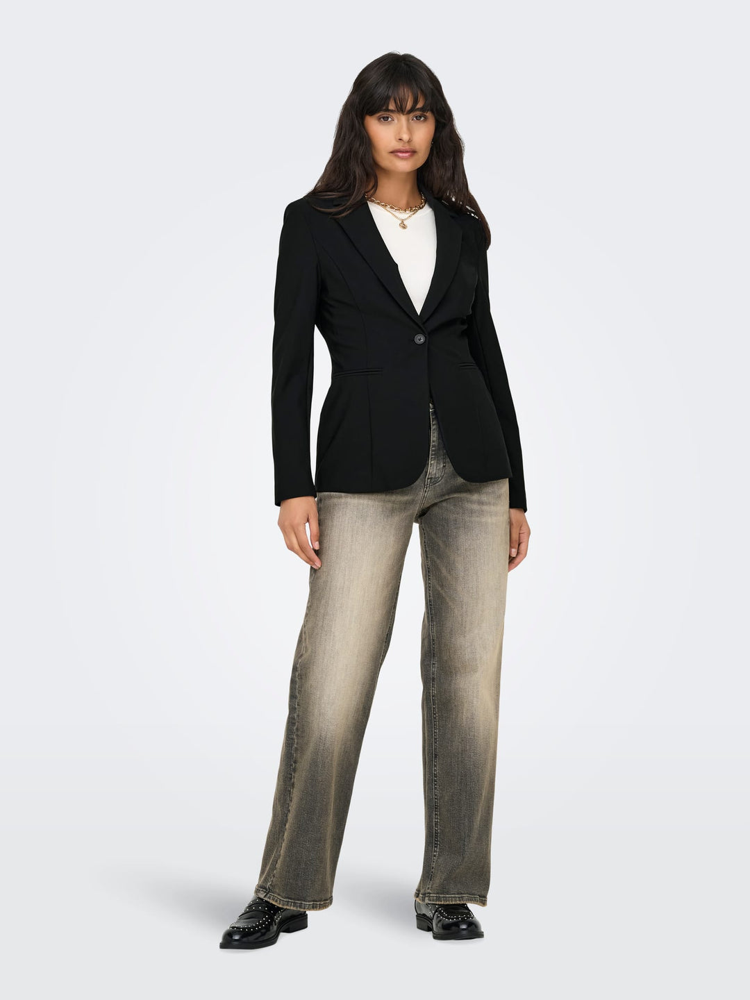 Only ONLTRAVEL L/S FIT Blazer zwart – dames