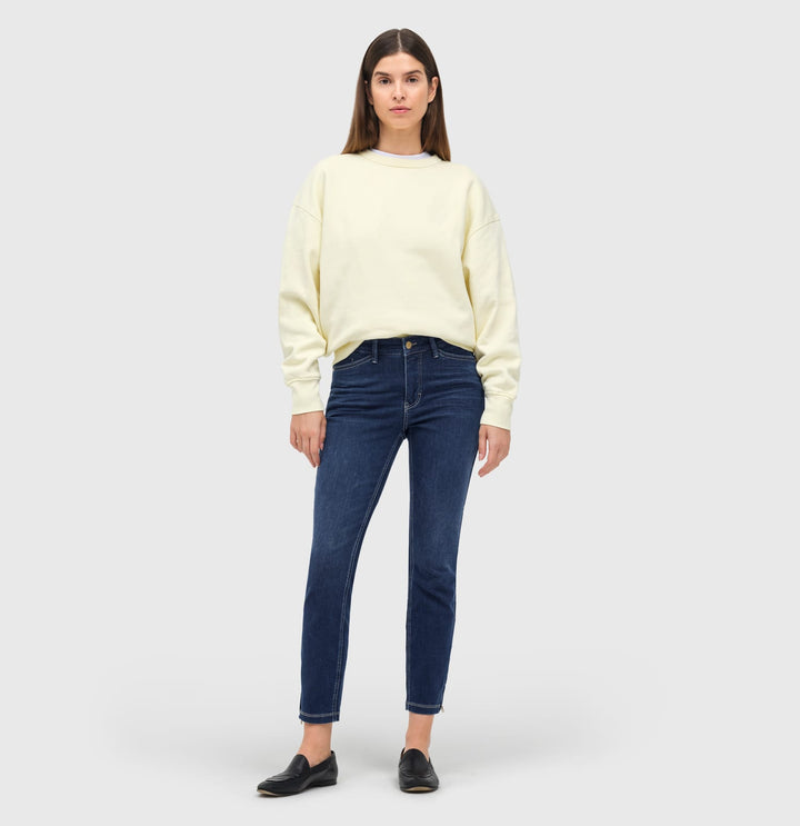 MAC DREAM CHIC 7/8 broek denim dames – blue denim
