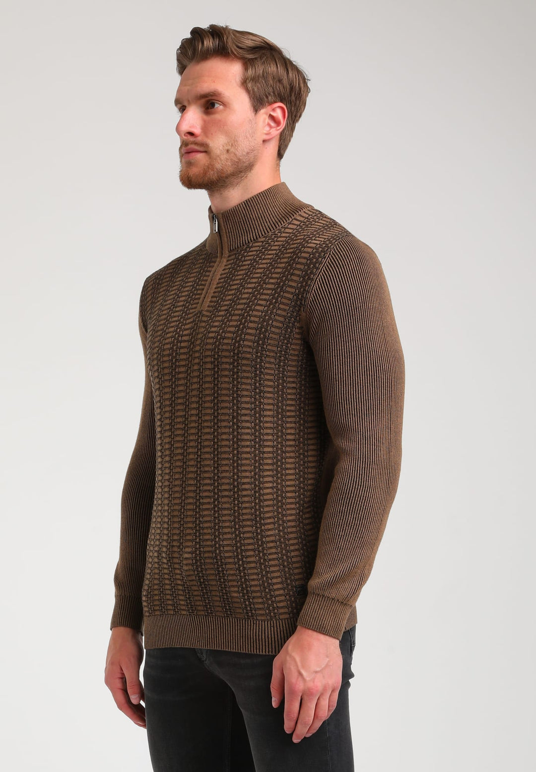 Gabbiano men 614778 trui bruin – heren