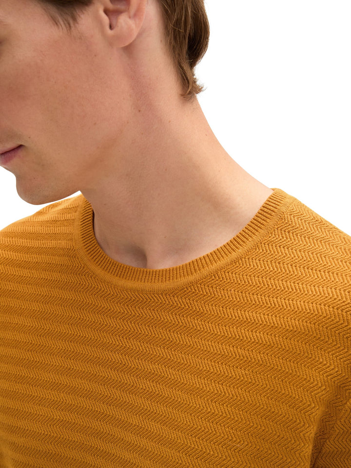Tom Tailor trui heren oker – 1044473