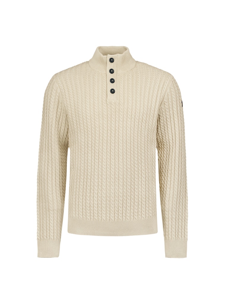 No Excess pullover half rits off-white – heren