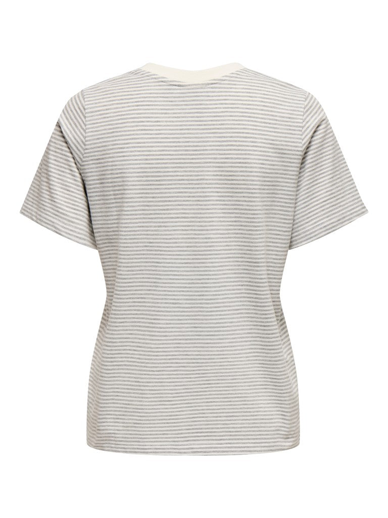 Jacqueline de Yong Pisa T-shirt zand dessin – dames