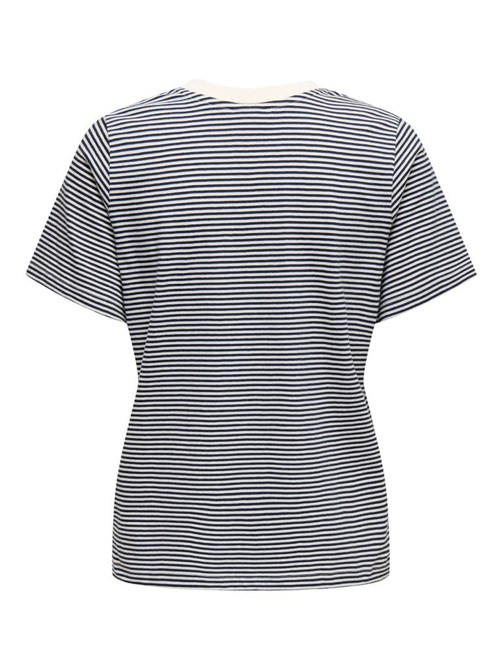 Jacqueline de Yong 15298612 Pisa t-shirt blauw dessin – dames