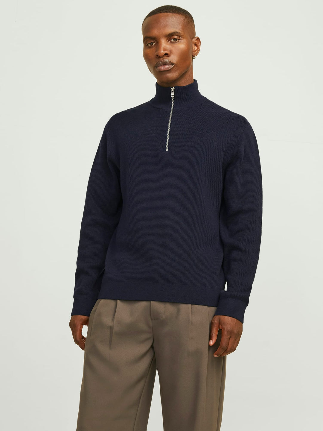 Jack & Jones 12259664 Blamilano trui navy – heren