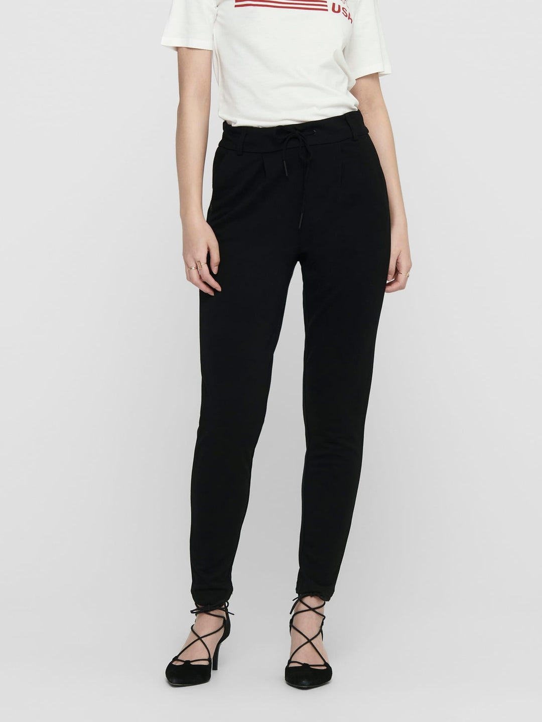 Only Poptrash lange broek zwart – dames - L32