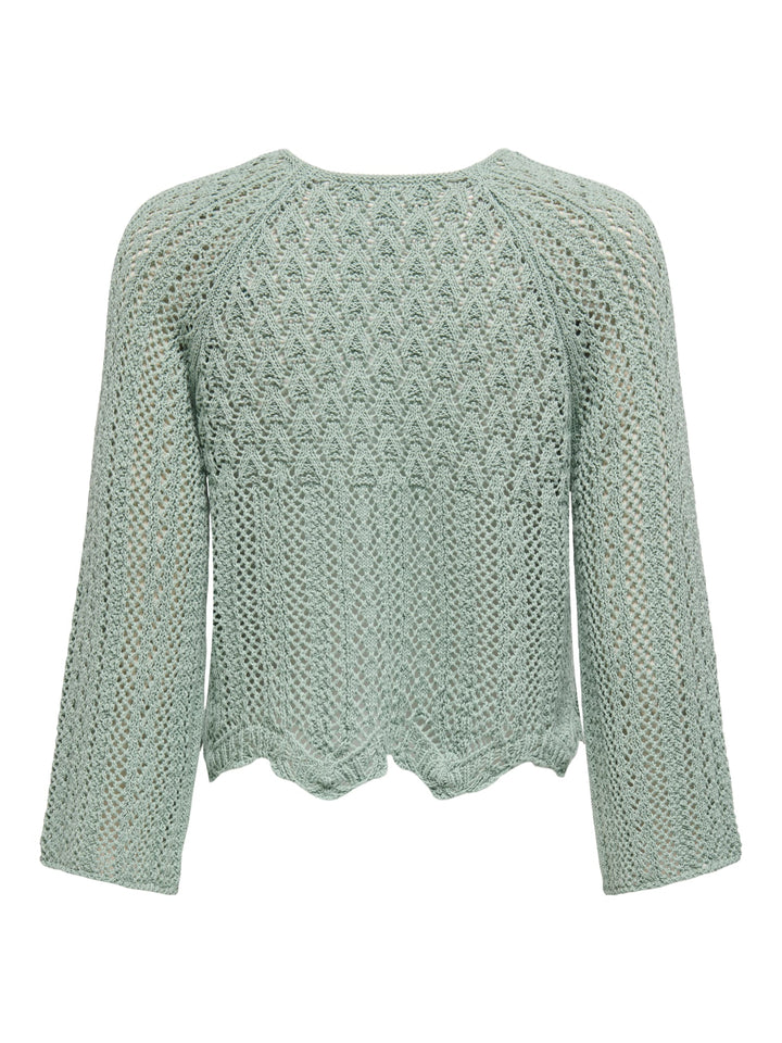Only ONLNOLA LIFE 3/4 PULLOVER KNT NOOS esmerald – dames