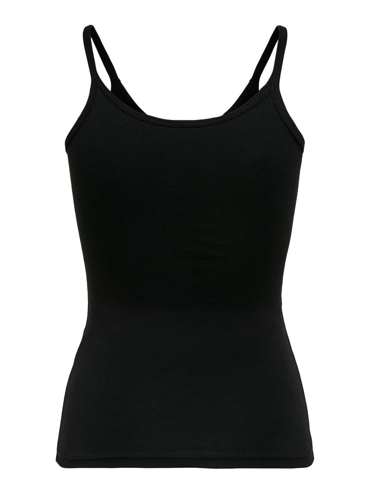 Only ONLLOVE STRAP SINGLET zwart – dames