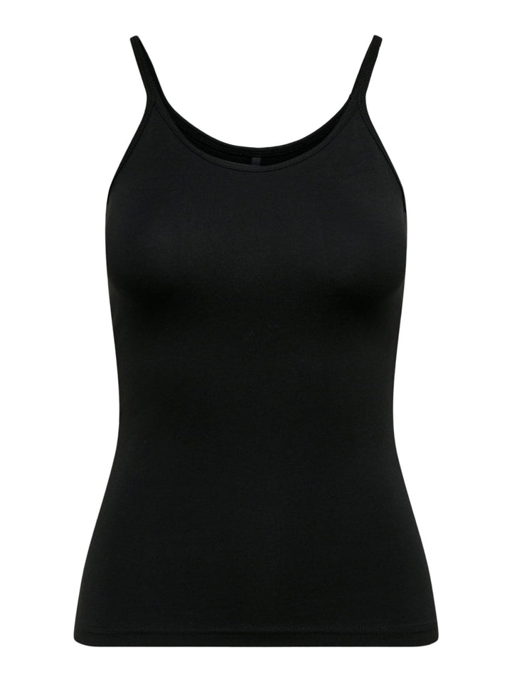 Only ONLLOVE STRAP SINGLET zwart – dames