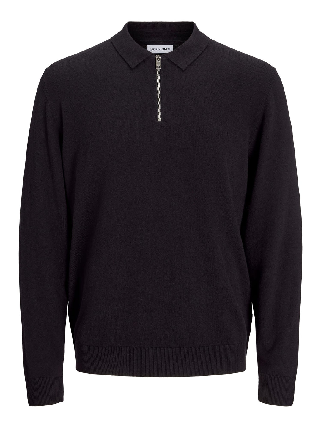 Jack & Jones trui zwart – JJEEMIL KNIT POLO