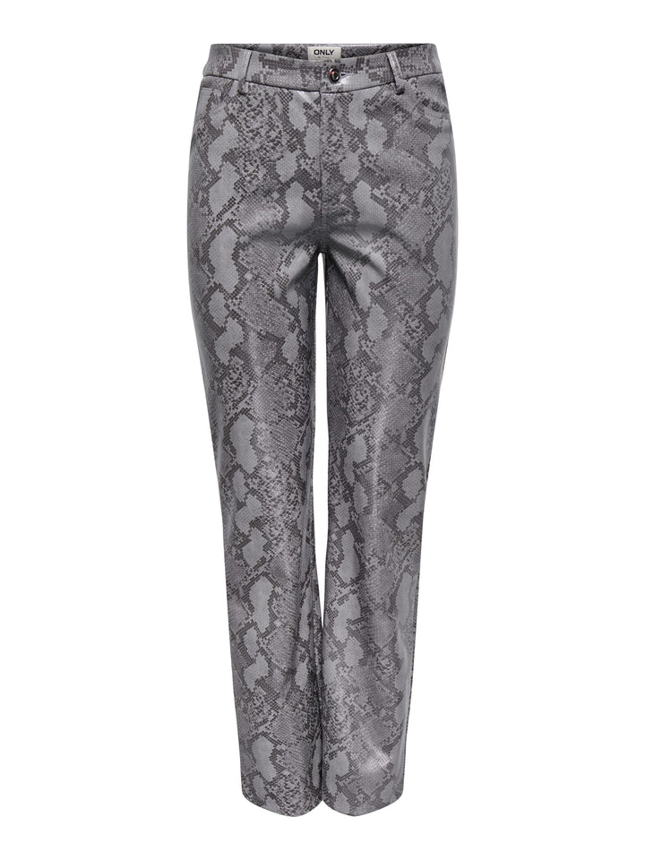 Only 15328138 Azula lange broek dames grijs dessin - L32