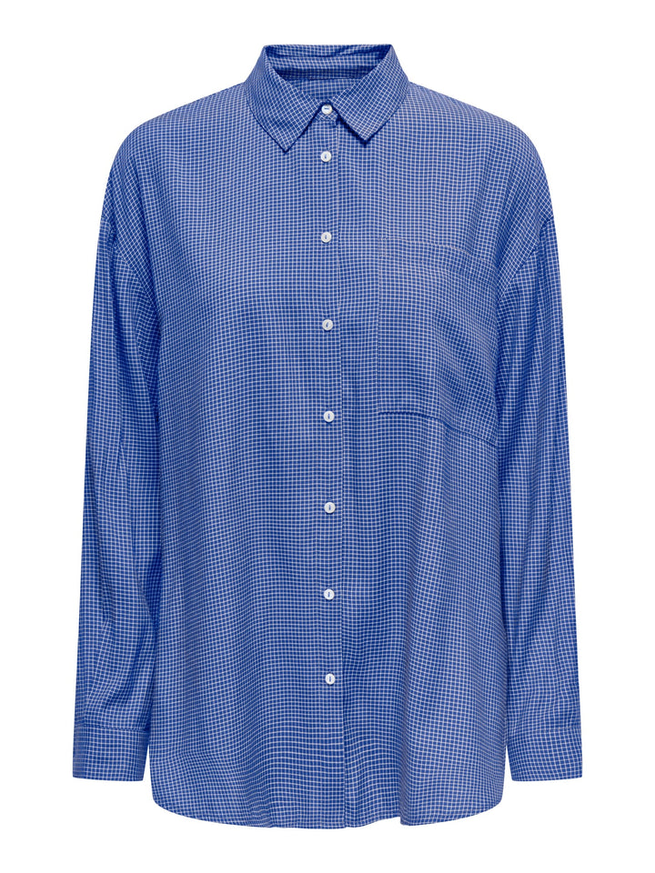 Only Maggie blouse blauw dessin – dames