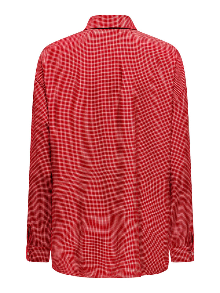 Only Maggie blouse rood dessin – dames