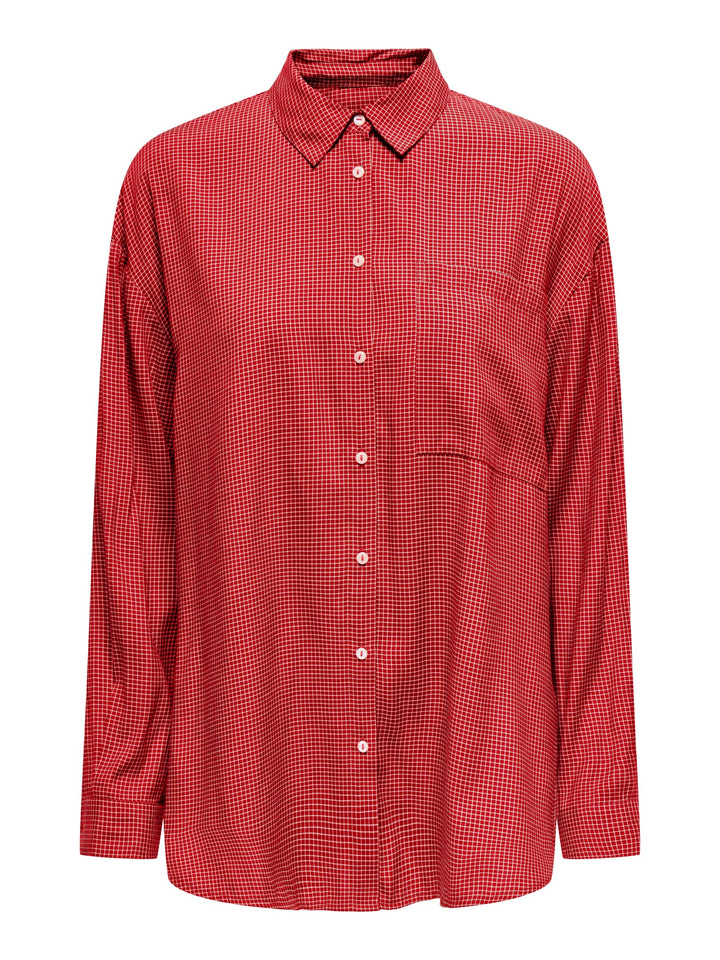 Only Maggie blouse rood dessin – dames