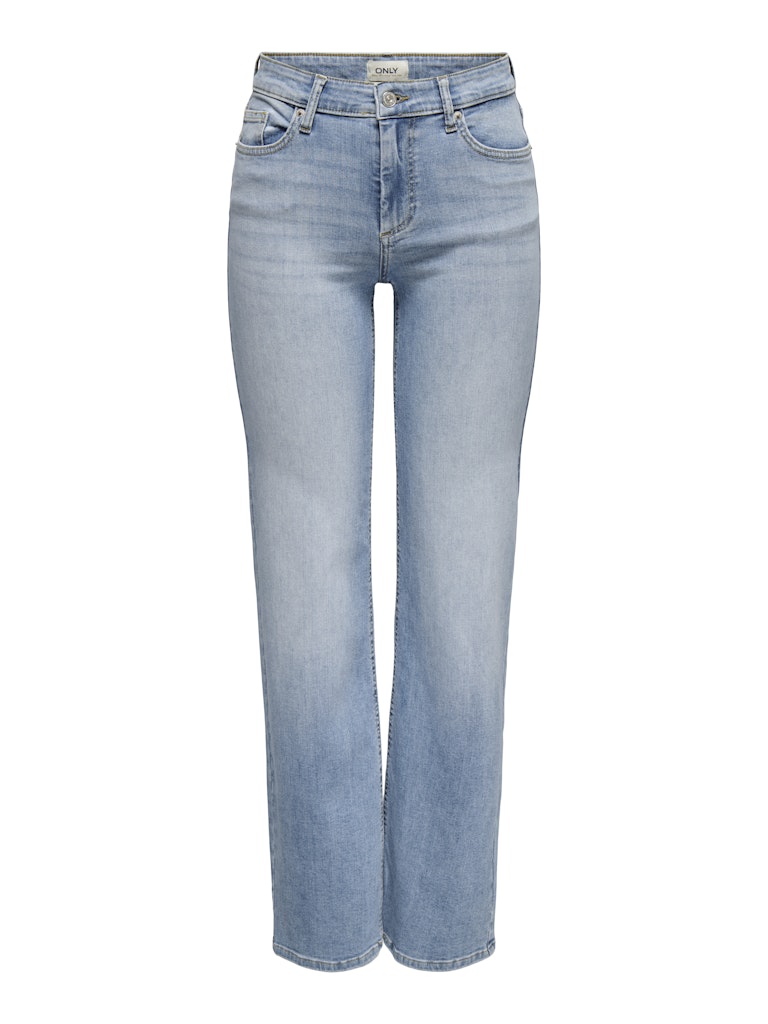 Only 15337794 Blush jeans regular-straight fit blauw denim – dames - Blue Denim - L30