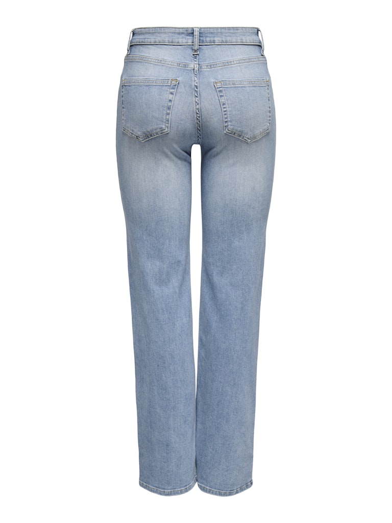 Only 15337794 Blush jeans regular-straight fit blauw denim – dames - Blue Denim - L30