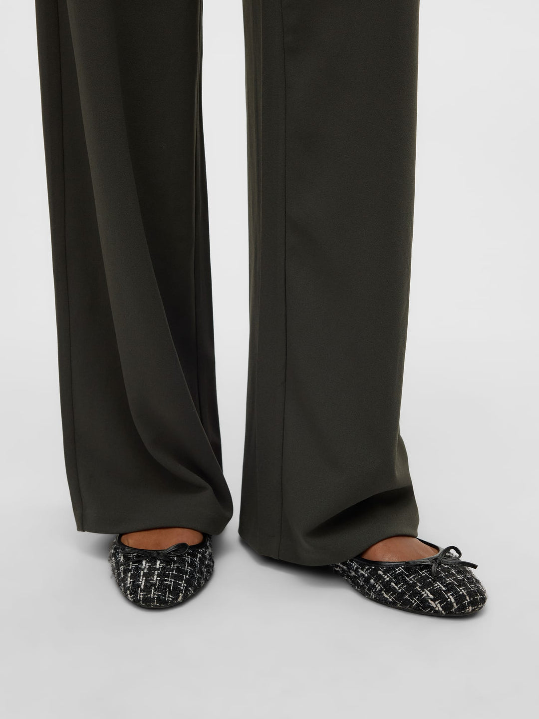 VERO MODA 10318454 Berlin lange broek dames donkergroen - L34