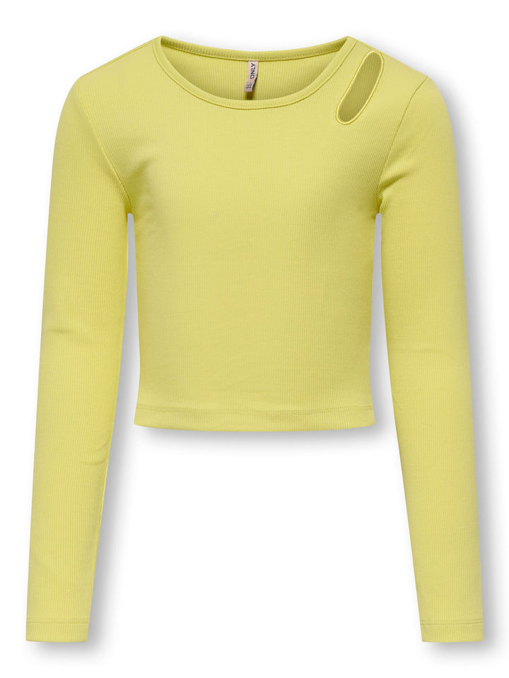 Kids Only Nessa top licht geel – meisjes