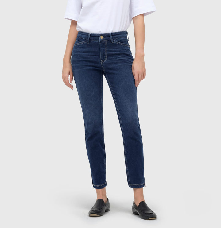 MAC DREAM CHIC 7/8 broek denim dames – blue denim