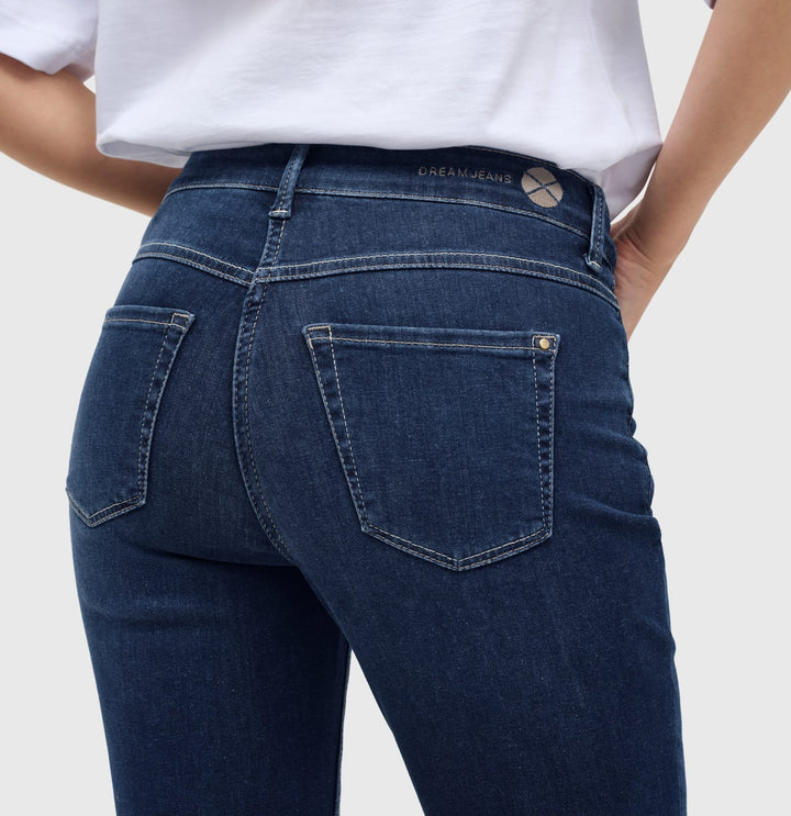 MAC DREAM CHIC 7/8 broek denim dames – blue denim