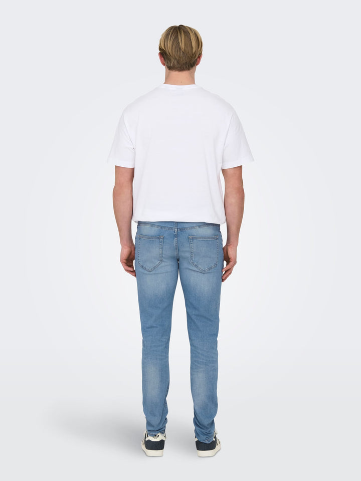 ONLY & SONS Loom slim fit jeans blauw – heren - Blue Denim - L34