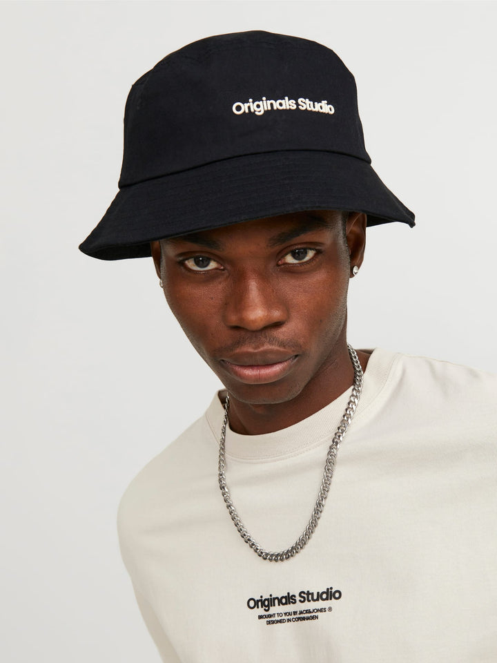 Jack & Jones Vesterbro bucket hat – heren - Zwart