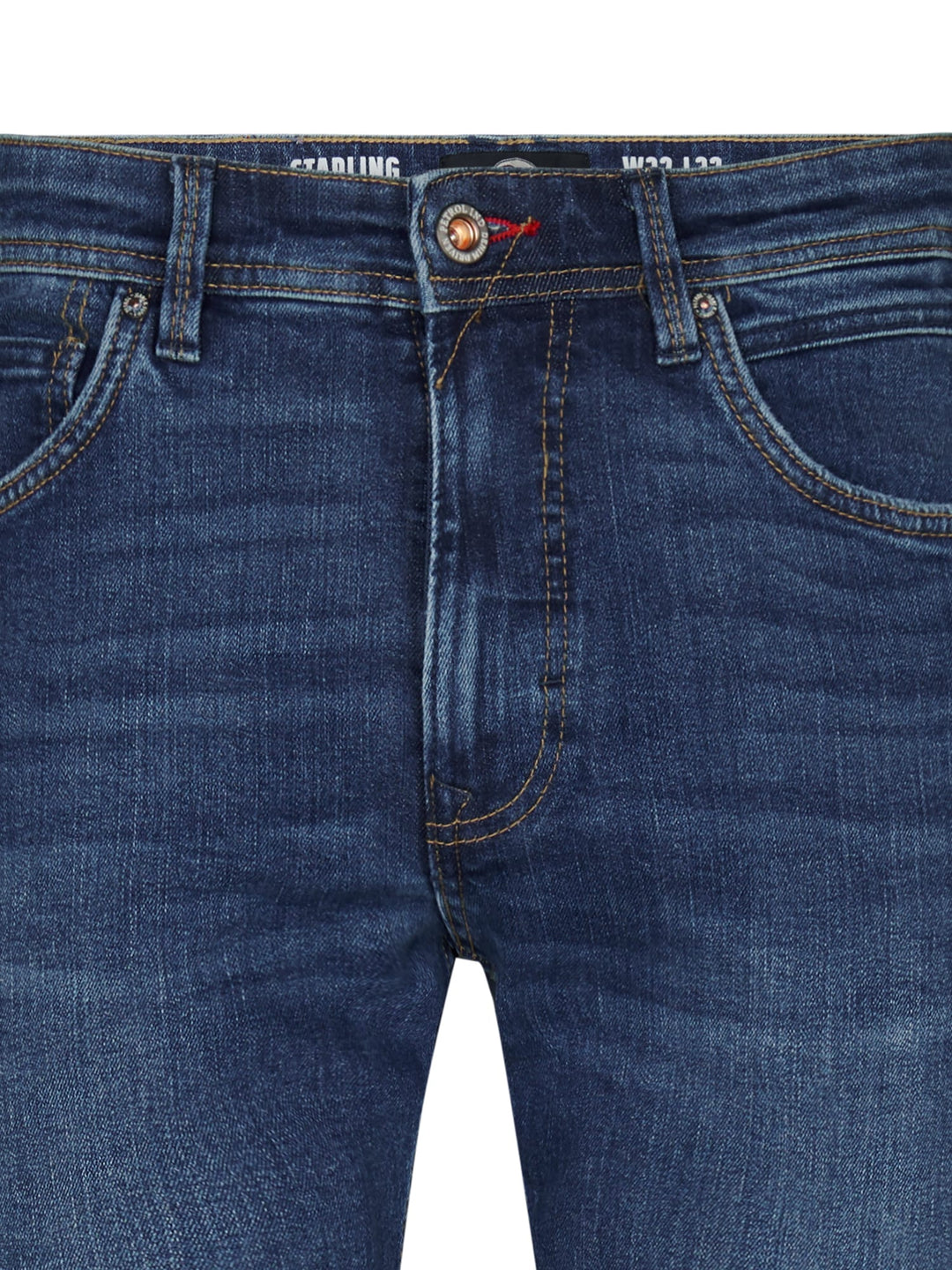 Petrol men STARLING 5751 jeans regular-straight fit heren - Blue Denim - L34