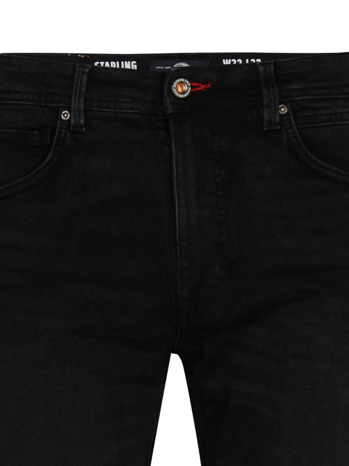 Petrol men STARLING 9705 jeans zwart – heren - Black Denim - L34