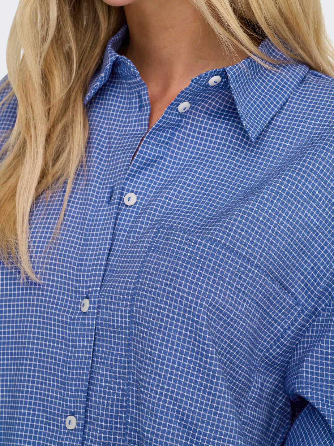 Only Maggie blouse blauw dessin – dames