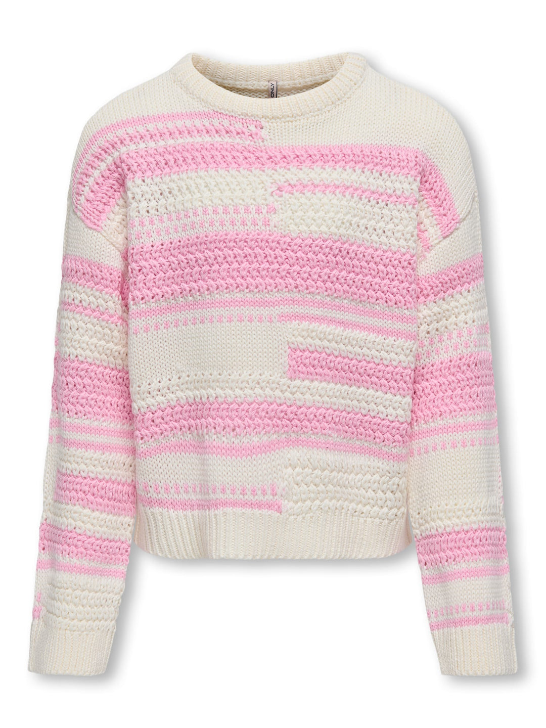 Kids Only KOGSUTHA L/S DETAIL KNT trui meisjes – roze dessin