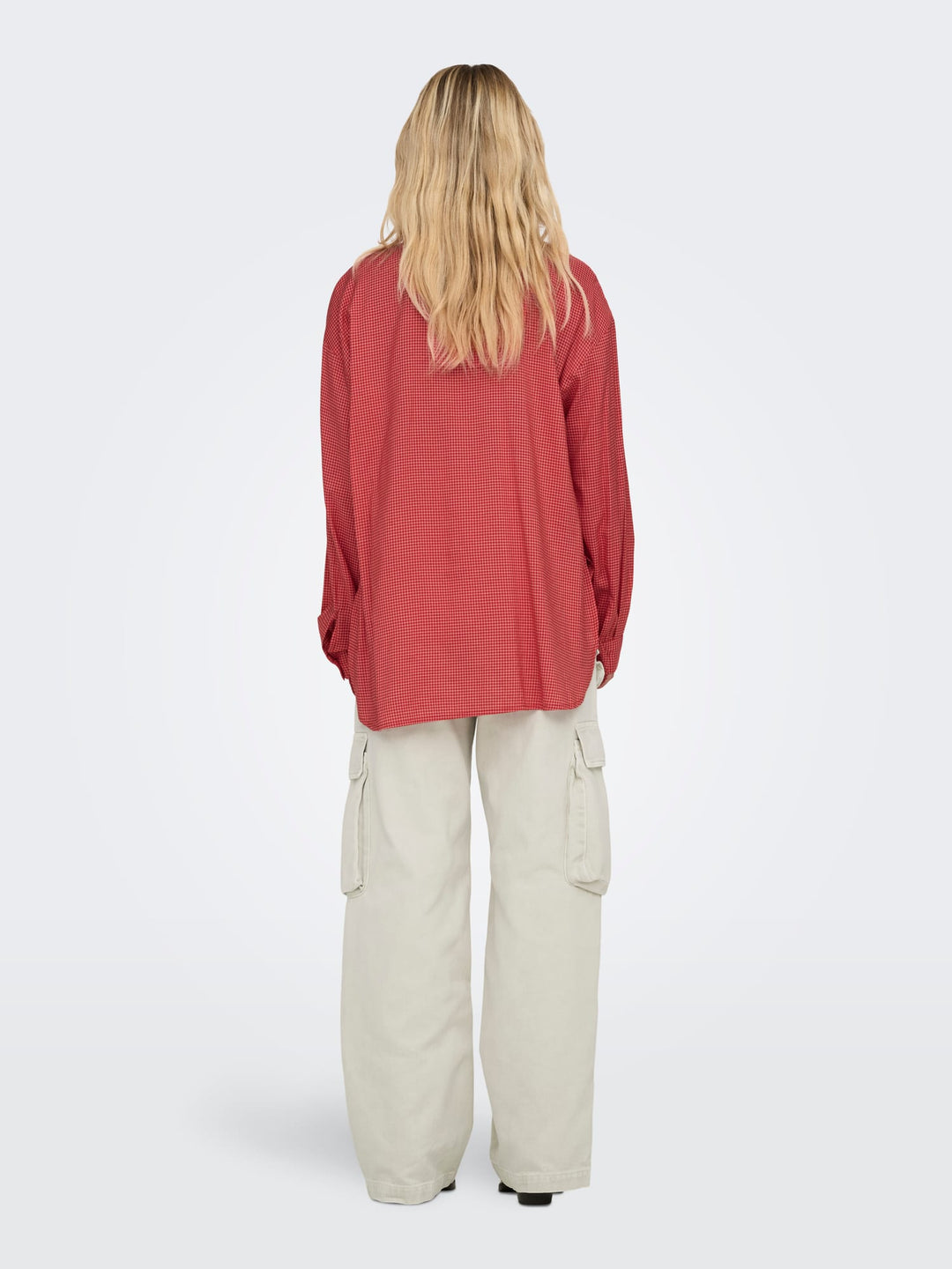 Only Maggie blouse rood dessin – dames