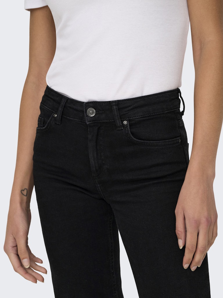 Only straight fit jeans zwart denim – dames - Black Denim - 32