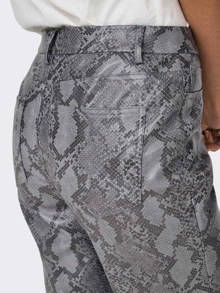 Only Azula lange broek dames grijs dessin - L32
