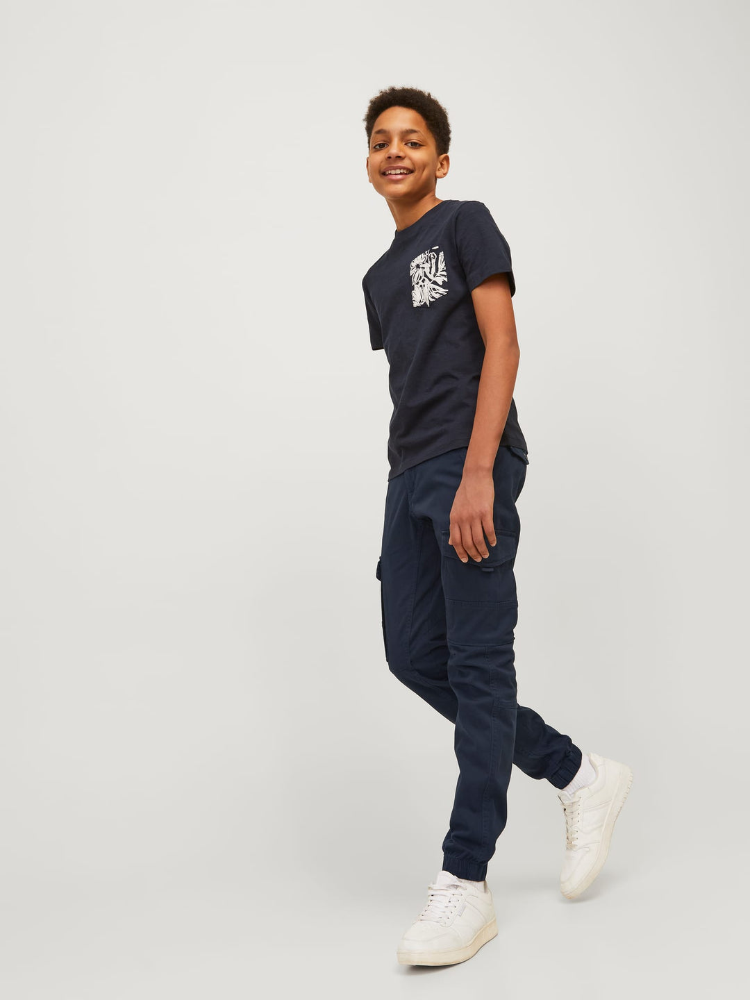 Jack & Jones Kids cargo broek navy – jongens