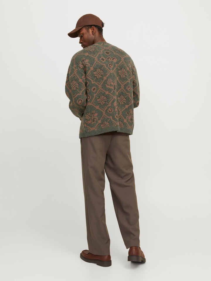 Jack & Jones JPRBLUMAGNE vest gebreid groen dessin – heren
