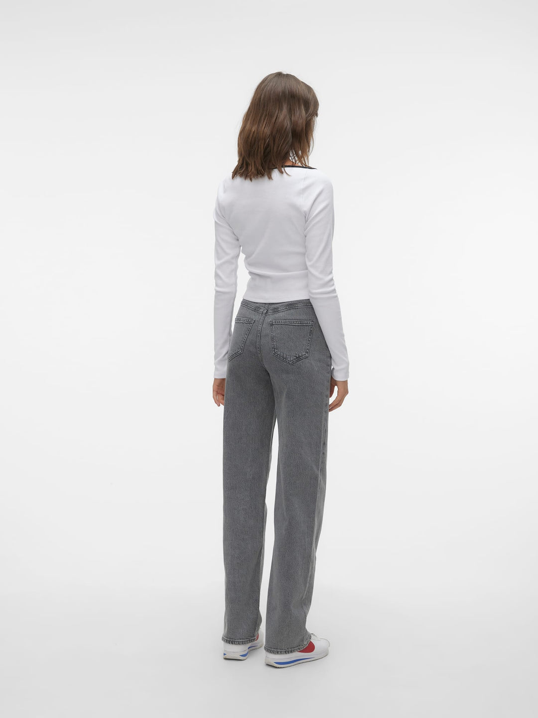 VERO MODA Tessa wide fit jeans grey denim – dames - L32