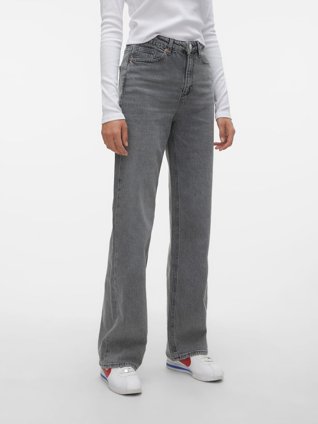 VERO MODA Tessa wide fit jeans grey denim – dames - L34