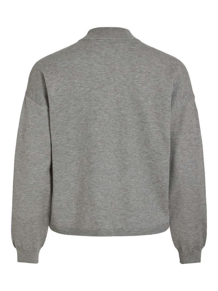 Vila VIAMANDA L/S KNIT TOP grijs melee – dames trui