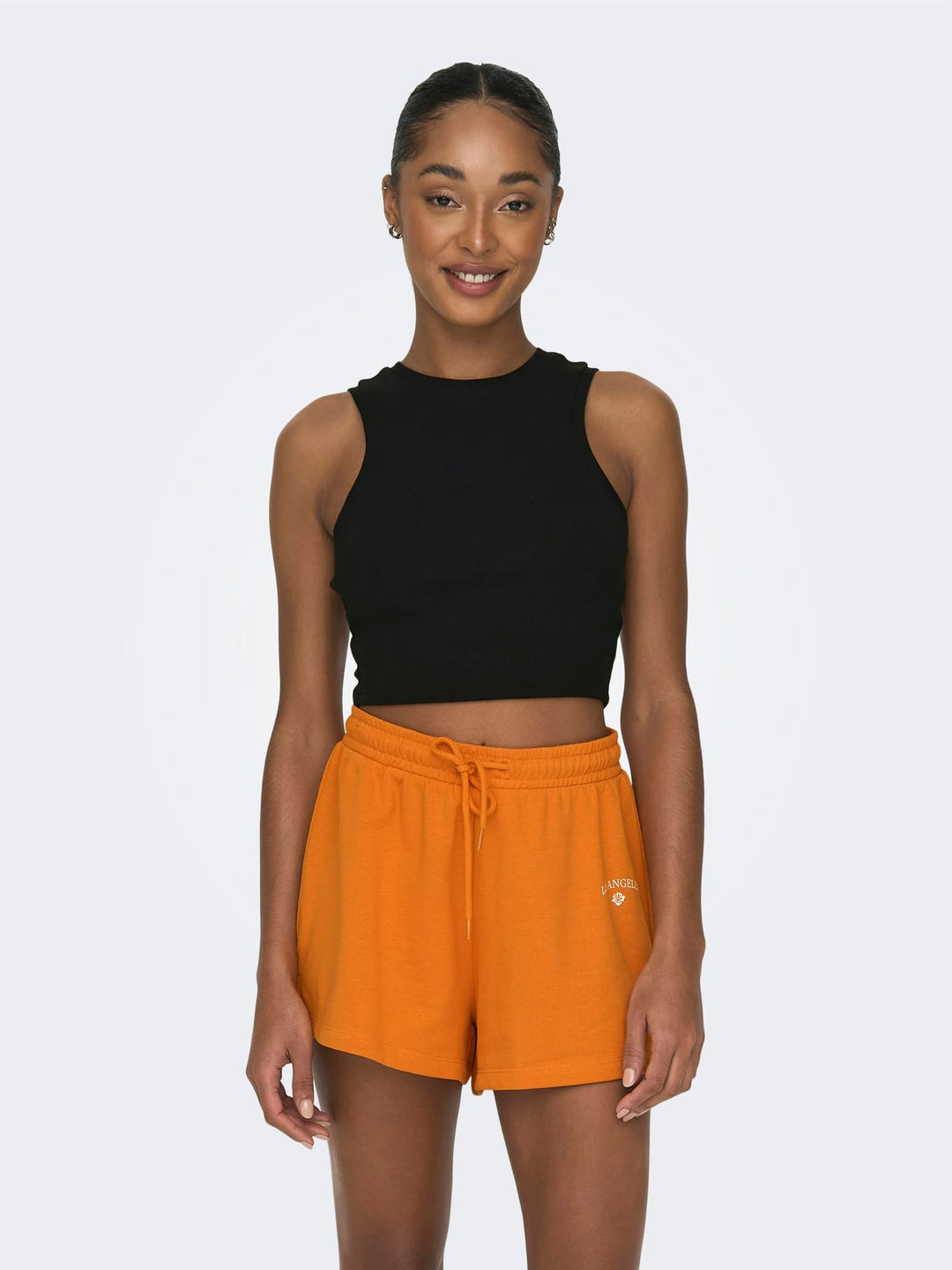 Only Vilma cropped tank top zwart – dames
